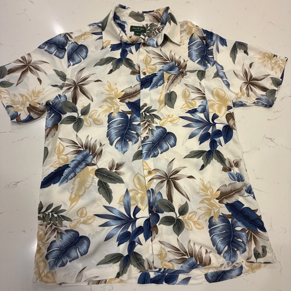 David Taylor Men's Tropical Print Shirt  Large